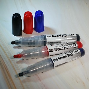 ♣ 生 board marker  바이오드림펜 A형  검정색,빨강색.파란색 3개 (8.5ml)